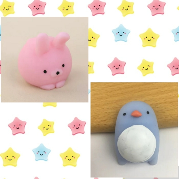 Accessories - 2🐰 bunny & 🐧penguin Mochiii squishes
